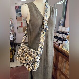 Daily practice Anthropologie woven plush tapestry bag crossbody boho like new